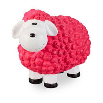 Northix Ročno poslikana vrtna figura ovce iz smole odporna na vreme