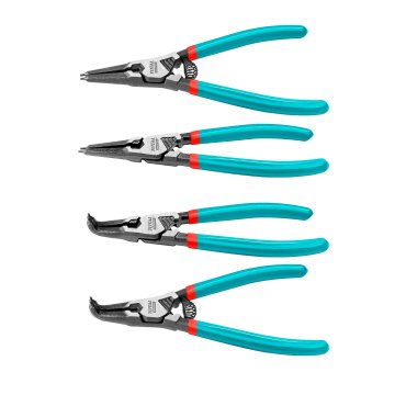 Total One-Stop Tools 4-delni set koničaste ukrivljene klešče 180mm (THTJ214042)
