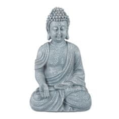 Northix Figura sedečega Bude 18 cm vodoodporna poliresin dekoracija