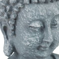 Northix Figura sedečega Bude 18 cm vodoodporna poliresin dekoracija