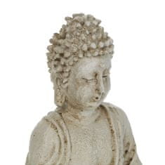 Northix Figura sedečega Bude 17,5 cm poliresin odporna na vremenske vplive