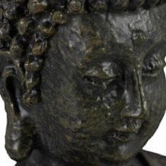 Northix Figura sedečega Bude 30 cm poliresin odporna na vremenske vplive