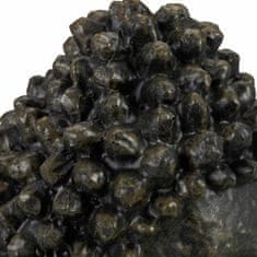 Northix Figura sedečega Bude 18 cm vodoodporna poliresin dekoracija