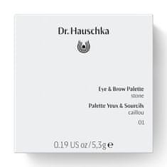 Dr. Hauschka Paleta ličil za oči in obrvi (Eye & Brow Palette) 5,3 g (Odtenek 01 Stone)