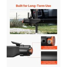 VEVOR Varnostna ključavnica za prikolico ustreza 506x586 mm krogličnim priključkom težka izvedba srebrna