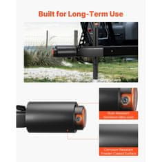 VEVOR Varnostna ključavnica za prikolico ustreza priključkom 506x586 mm močna proti kraji srebrna