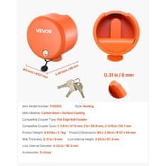 VEVOR Varnostna ključavnica za prikolico ustreza priključkom 475x506x586 mm težka izvedba