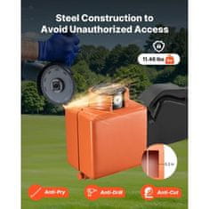 VEVOR Varnostna ključavnica za priklopnik ustreza 506x586 mm odporna proti rji protivlomna zaščita