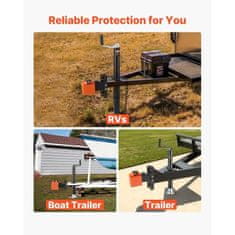 VEVOR Varnostna ključavnica za priklopnik ustreza 506x586 mm odporna proti rji protivlomna zaščita