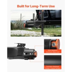 VEVOR Varnostna ključavnica za prikolico ustreza 586 mm priključkom 142x175 mm močna proti kraji