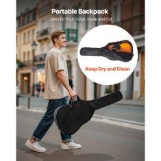 VEVOR Akustična kitara Dreadnought začetni komplet 1030x398x120 mm Sunburst