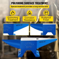 VEVOR Anvil Horn nakoval 355x110x160 mm črna