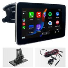 AutoSky APID-301 - brezžični Apple CarPlay in Android Auto, 7" zaslon na dotik + vzvratna kamera, plug & play za vse avtomobile