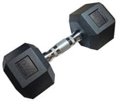 Kubisport Enoročna šesterokotna hanta HEX 12,5 kg gumirana