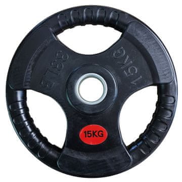 Kubisport Nadomestni gumirani disk z ročaji 15 kg - premer 50 mm