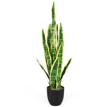 Northix Umetna rastlina kača Sansevieria Snake Plant 90 cm - Rumena, realističen videz brez vzdrževanja