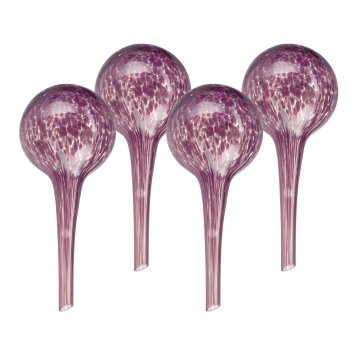 Northix Komplet 4 steklenih vodnih kroglic za samodejno zalivanje rastlin