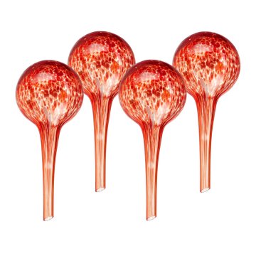 Northix Komplet 4 steklenih vodnih kroglic za samodejno zalivanje rastlin