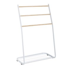 Northix Stoječi kovinski obešalnik za brisače, prenosna rešitev za kopalnico in spalnico