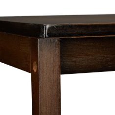 Northix Večnamenski obešalnik za brisače in stojalo za oblačila iz temno rjavega bambusa