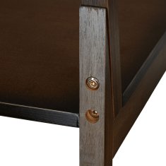 Northix Večnamenski obešalnik za brisače in stojalo za oblačila iz temno rjavega bambusa