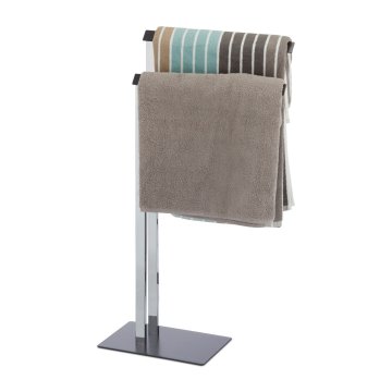 Northix Prostostoječi obešalnik za brisače v krom antracitni barvi