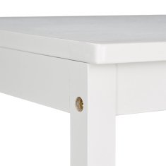 Northix Večnamenski obešalnik za brisače in stojalo za oblačila iz bambusa – bel