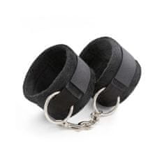 Crushious Lisice za zapestja Crushious - Tough Love, s 40cm verigo, črne