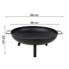 Aga Prenosno kurišče 58 cm z ročaji