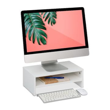 Northix Stojalo za monitor z organizatorjem ergonomsko nedrseče
