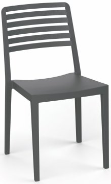 Rojaplast Fotelj ROW iz recikliranega materiala, črna, za notranjo in zunanjo rabo