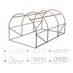 Aga Vrtni rastlinjak TUN5552 3x2x2 m