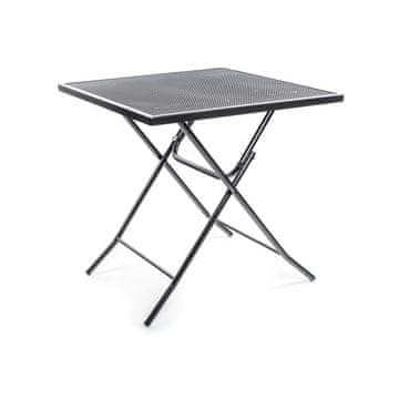 Happy Green Zložljiva jeklena vrtna miza IOWA, kvadratna 70 x 70 x 72 cm