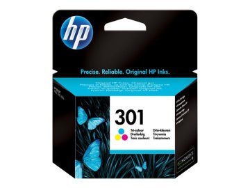 HP 301 original ink cartridge tri-colour standard capacity 3ml 165 pages 1-pack