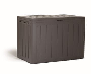 Prosperplast Vrtna shranjevalna škatla Prosperplast BOARDEBOX 190 l, rjava, 78×55×43,3 cm
