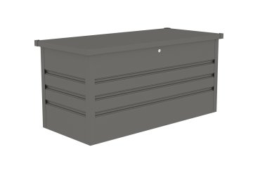 G21 Kovinska vrtna skrinja G21 Denver 400 L, kovinsko siva, zaklepna