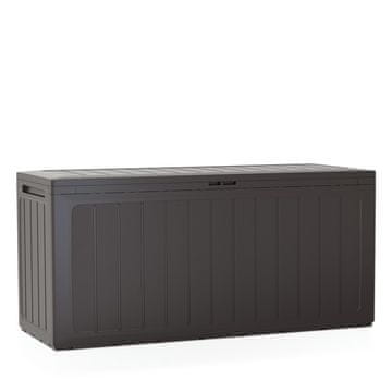 Prosperplast Vrtna shranjevalna skrinja Prosperplast BOXE BOARD 290 l, umbra 116,6 × 47 × 59,5 cm