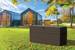 Duramax Duramax Durabox plastični vrtni shranjevalni zaboj 270 l, 117×45×56 cm, rjav