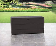 Duramax Duramax Durabox plastični vrtni shranjevalni zaboj 270 l, 117×45×56 cm, rjav