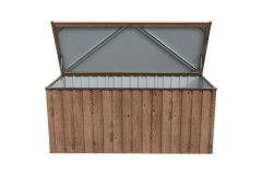 Duramax Duramax vrtna kovinska shranjevalna skrinja 770 l, dekor hrast 174×72×73 cm
