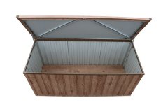Duramax Duramax vrtna kovinska shranjevalna skrinja 770 l, dekor hrast 174×72×73 cm