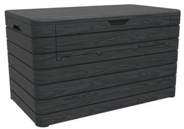 TOOMAX Velik vrtni plastni zaboj DOLOMITI 970 L - grafit