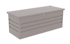 G21 Kovinska vrtna shranjevalna skrinja G21 Denver 560 l, siva, z zaklepom