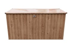Duramax Vrtna kovinska shranjevalna skrinja Duramax 195×91×94 cm, 1450 l, dekor hrast