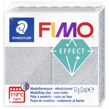 Rayher.	 FIMO Effect Metallic 57g, 81 silver