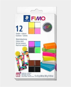 Rayher.	 FIMO Effect Neon set, 12x25g
