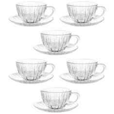 Andrea Fontebasso Set skodelica za čaj Rib 210ml / 6 kos / steklo