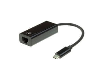 Ewent Adapter USB-C v RJ45 Ethernet, črn, EW9828