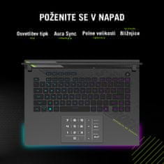 ASUS G614FR-S5129W prenosnik, R9-9955HX3D, 32GB, 2TB, 5070Ti, W11H (90NR0NK7-M00970)
