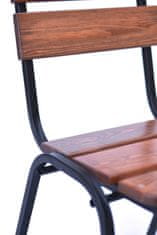 eoshop Leseni vrtni set WEEKEND 1: miza + 4 stogljivi stoli